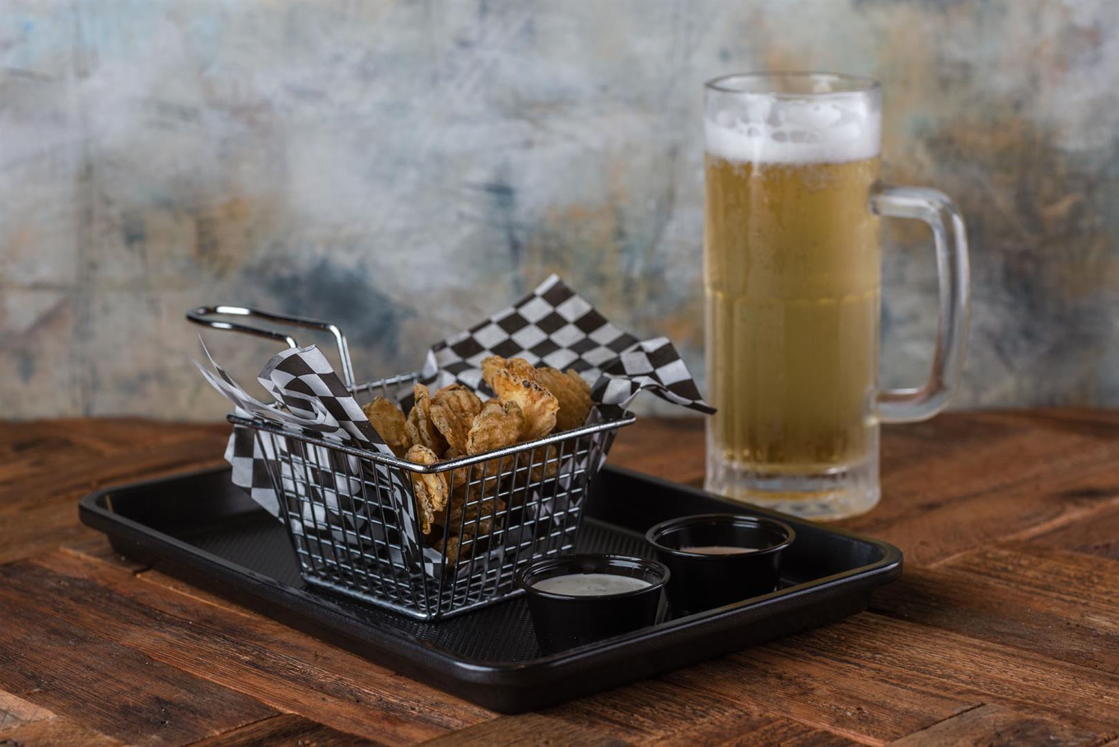 Spicy Fried Pickles